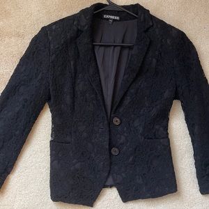Black Express Blazer Jacket in Size 2